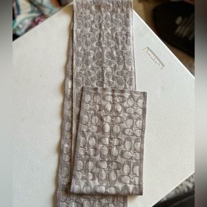 Coach Scarf-Silver